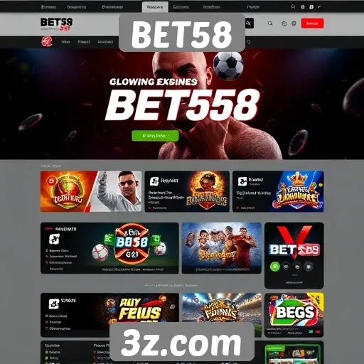 Evolução do design do site BET58